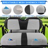 Golf Cart Seat Covers - Breathable Fabric Universal Rear Seat