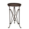 Creative Co-Op Round Bronze Metal Accent Table