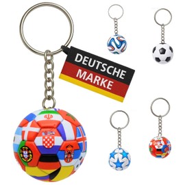 KEYSPACE Keyring Football Gifts Boys Football Gift for Boys and Girls, Countries