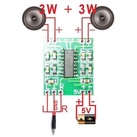 2pcs Robojax PAM8403 Super Mini Digital Amplifier Board Stereo 3W Class D Digital 2.5V to 5V