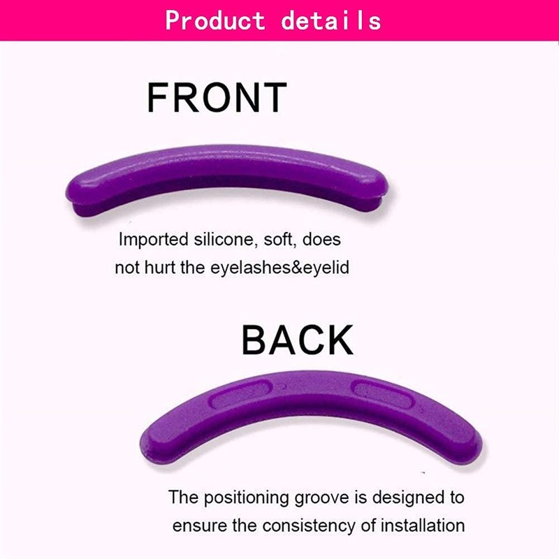 24 Pcs Curler Refill EyeLash Curler Refill Pads Silicone Rubber