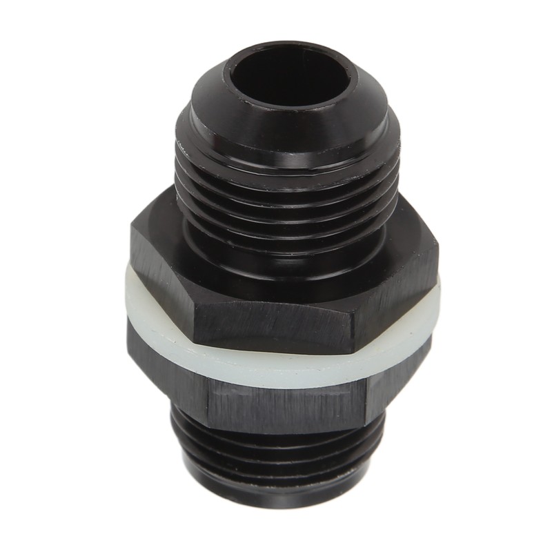 Fuel Cell Bulkhead Fitting with PTFE Washer Black Anodized 6061‑T6