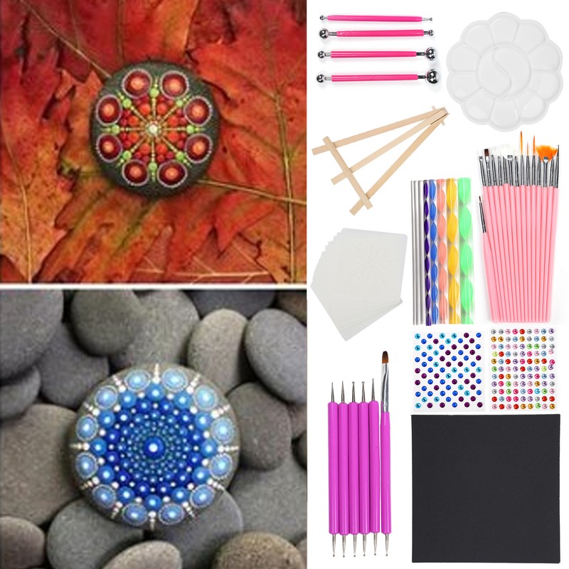 Mandala Dotting Tools Acrylic Rod Dotting Pen Ball Stylus Palette