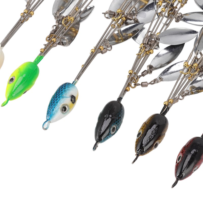 6 Pcs Umbrella Rigs with Sequin Fishing Rigs Lure 5
