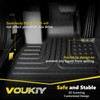 VOUKIY All Weather Car Floor Mats & Cargo Liner Set