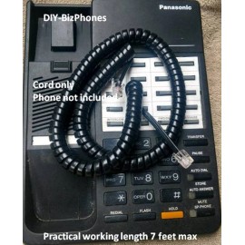 DIY-BizPhones-Panasonic-DBS Lot of 10 Black 12Ft Handset Cord for Panasonic DBS Series Phone VB 42000 43000