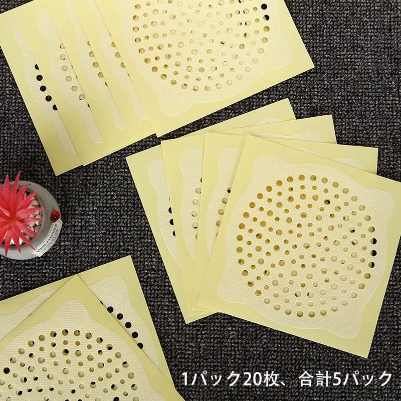 DFsucces Drain Seal, Hair Removal Sheet, 100 Pieces, Drain for