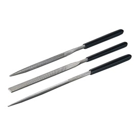 Tamiya Craft Tool Series No. 46 Basic File Set, Medium Double Cut, Tool for Plastic Models 74045