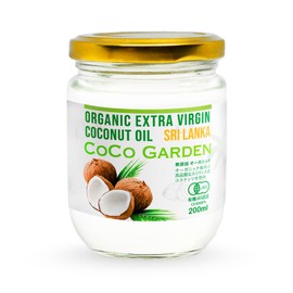 COCO GARDEN 100% Organic Coconut Oil, Extra Virgin, Cold Press, Regular Size, 7.8 fl oz (200 ml)