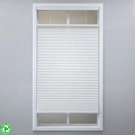 Eclipse Light-Filtering Top Down Bottom Up Cellular Shades - Cordless Window Covering for Home or Office, Energy-Saving Light Filtering Shades, Easy Lift System - White, 35 W x 84 L