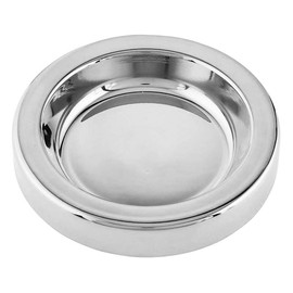 Trinity Church Supply Communion Tray Center Bread Plate Silver Finish Catholic Utensils Serving Trays for Church Service, 4.75 Inch Daimeter