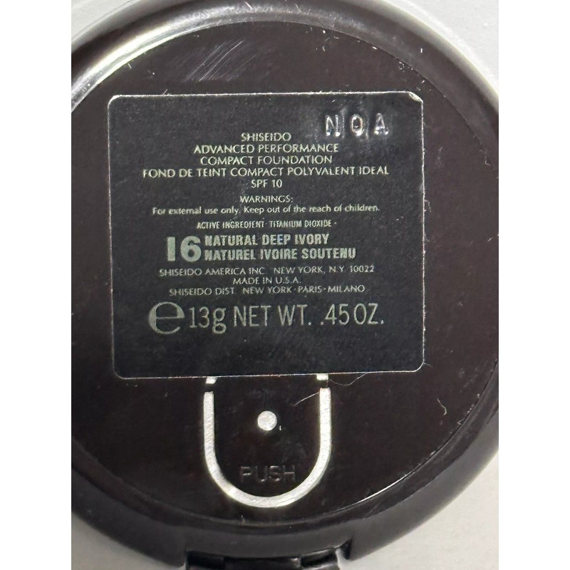 Shiseido Advanced Performance Foundation I6 Natural Deep Ivory Compact