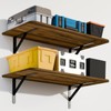 2-Pack Large Wall Mounted Shelf 3x2Ft (36x24In) - 600lbs Capacity