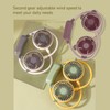 Portable Neck Fan Dual Head Bendable Wearable USB Rechargeable Hand