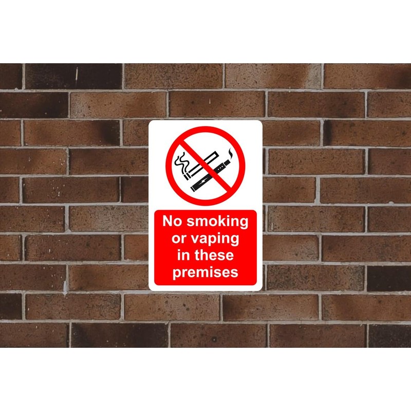 Safety First Display LTD No smoking or vaping in these