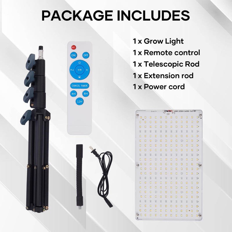 Plant Grow Light indoor,264 LEDs Full Spectrum Plant Light with