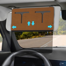 ZDDGNN Polarized Car Sun Visor Extender, Upgraded Extender Sun Blocker UV400, Universal Visor Extension for Car, Adjustable Sun Visor, Glare, UV Protector