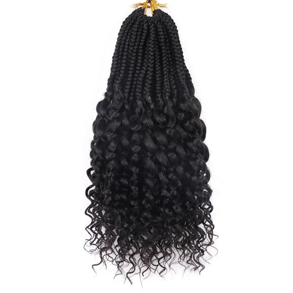 Curly Goddess Box Braids Crochet Hair for Black Women 16