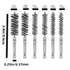 MIKILIKIEN Bore Brush 6 Pcs Stainless Steel with 1/4" Hex