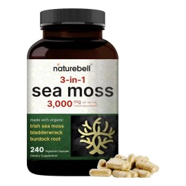 Musgo Marino Irlandés 3000mg Salud Digestiva + Tiroides 240 Sabor Sin Sabor