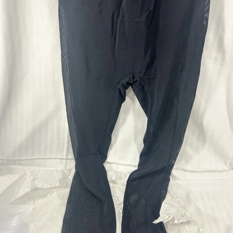 Weissman Dance Costume New Child Sz LC Sheer Leg Black