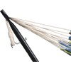 JUNELILY 9' Double Cotton Hammock with Space Saving Steel Stand