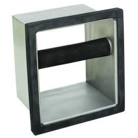 Rattleware Stainless Steel Open Bottom Knock Box Chute - For Home, Cafe, Restaurant, Hotel, Office, or Commercial Establishment - Trusted By Baristas Worldwide (6"x5.5"x4")