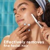 Gillette Venus Gillette Venus Facial Razor, Exfoliating Dermaplaning Tool for Face, Replaceable Refills, Removes Fine Facial Hair, Exfoliates Dead Skin, Skin Defense Guard, Handle with 5 Blade Refills