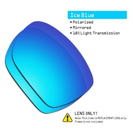 SmartVLT Men's Ice Blue&Fire Red Replacement Lenses for Oakley Catalyst Sunglass