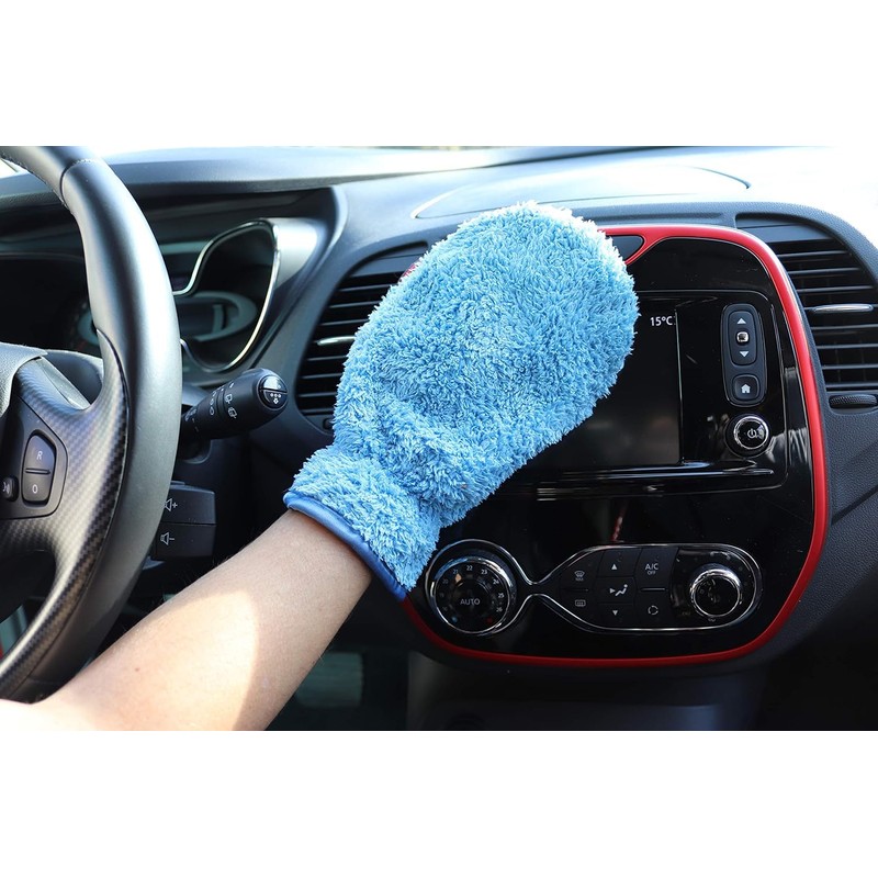 Cleanfaser® Flauschi Microfibre Cleaning Glove Makeup Removal (Pink)