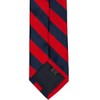 tiemart Striped Tie (Red and Navy)