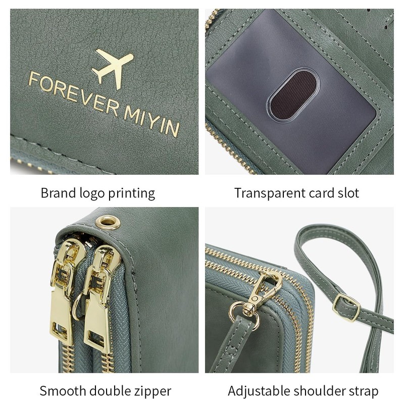 NQQNQQ US-B Passport Wallet, RFID Blocking Passport Holder Large Capacity,