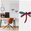 CHILDWEET 2pcs Iron Dragonfly Wall Decor Quirky Outdoor Pendant Perfect