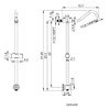 Sarlai Rain Shower Head with Handheld Spray - Dual Shower
