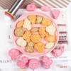 BESEK Valentine's Day Cookie Cutters: With Plunger Stamps Set, 8