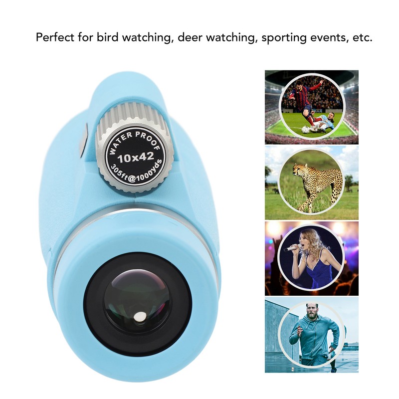 Monocular Telescope 10x42 Monocular for Adults Compact Waterproof Fogproof Shockproof
