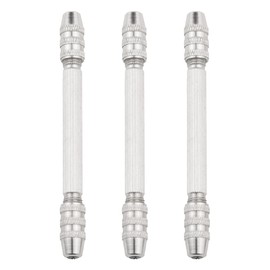 3 Pcs Double Ended Pin Vise, 0.3-3.2mm Drill Wire Twisting Tool Mini Jewelry Wire Making Repairing DIY Kit for Keychain, Bracelets and Watch