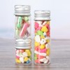 UPSTORE 12Pcs 10ml/0.34oz Empty Clear Glass Bottles With Screw Aluminum