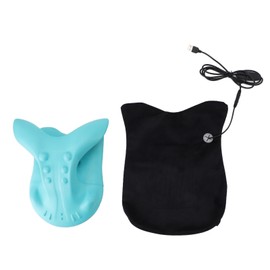 Electric Neck Stretcher Relieve Fatigue Reduce Stress Heated Cervical Neck Stretching Device for Home Travel