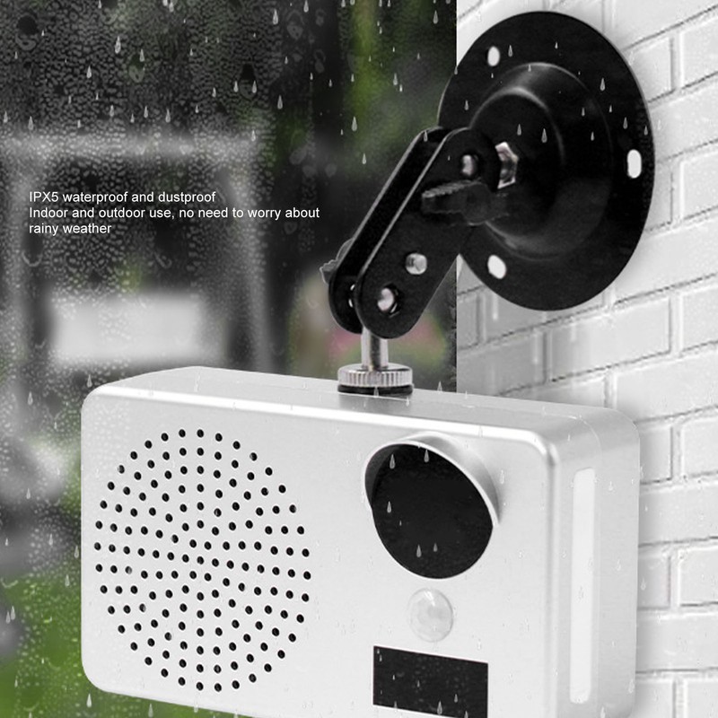 Wireless Infrared Motion Sensor Alarm 2500mA Rechargeable Waterproof Body Induction