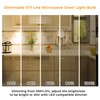 Microwave Bulbs Over Stove E17 Led Bulb, 6000K/3000K Dimmable Microwave