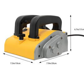YIYIONCE 110V Electric Wall Planing Machine 1200W 2800rpm Concrete Shovel Machine, Wall Scraper Planner with Adjustable Planning Depth for Indoor & Outdoor Walls, Ceilings & Floors (Yellow)| US STOCK