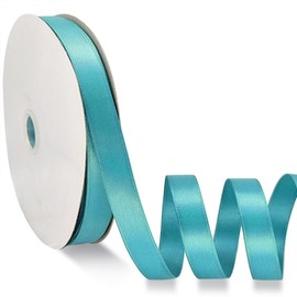 OZXCHIXU Lake Blue Satin Ribbon Double Faced Satin 1/2 inch x 55 Yards Polyester Ribbon for Gift Wrapping Crafts Wedding Decoration Bows Ornaments Party Bouquet Floral Arrangement