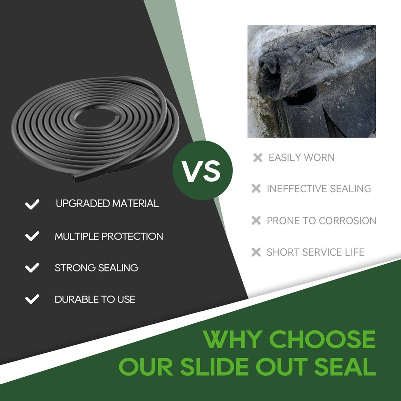RVGUARD 40FT RV Slide Out Seal, Waterproof RV Seal Replacement
