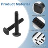 uxcell 10Pcs Square Head Bolts, 5/16-18x1-3/4 Black Oxide Carbon Steel