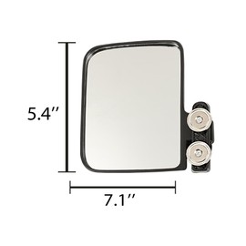 ALLGOOD 1Pair Universal Strong Magnets Tractor Side Mirrors 220LB Rated Magnet Tractor Mirror Compatible with Golf Cart Mowers Dozers Forklifts Lift Trucks Front Loaders Excavators(Left & Right)