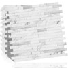 DICOFUN 10-Sheet Peel and Stick Backsplash Tile, Faux White Marble