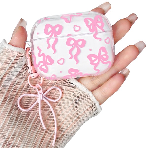 Lovmooful Compatible for Airpods Pro 2nd Case Cute Clear Heart