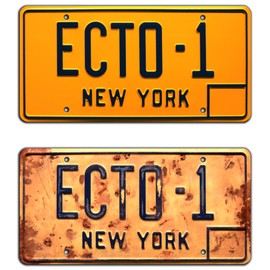 Ghostbusters Afterlife | ECTO-1 | Metal Stamped License Plates