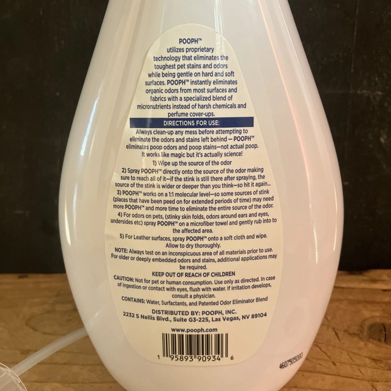 Pooph Pet Odor Eliminator Spray For Dogs, Cats, 32 oz